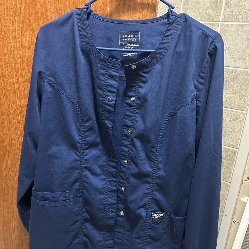 Cherokee Women's Navy Blue Scrub Jacket